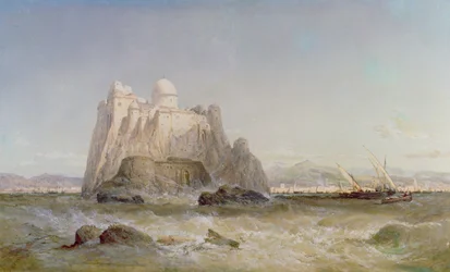 Un castello sulla costa mediterranea